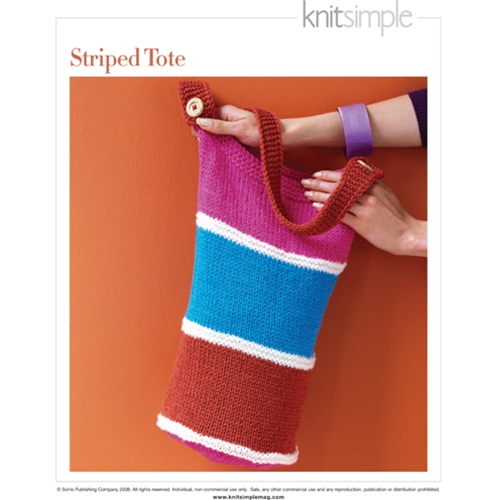STRIPED TOTE Vogue Knitting