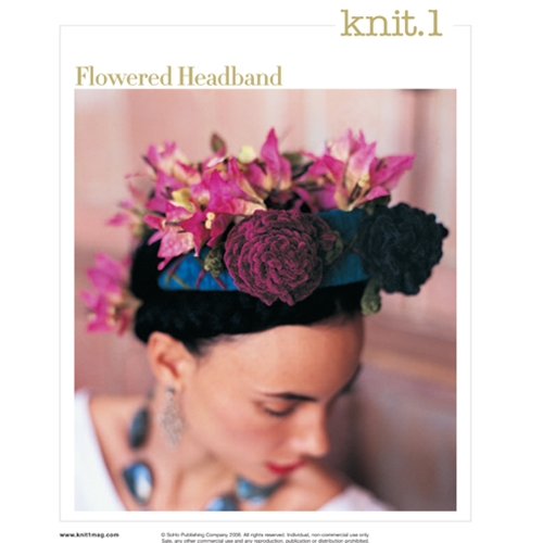 FLOWERED HEADBAND Vogue Knitting