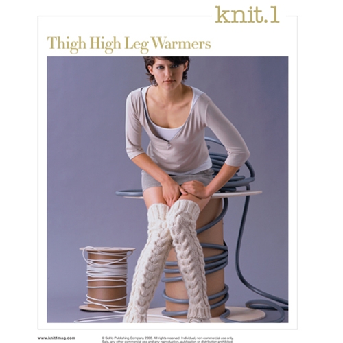 THIGH HIGH LEG WARMERS Vogue Knitting