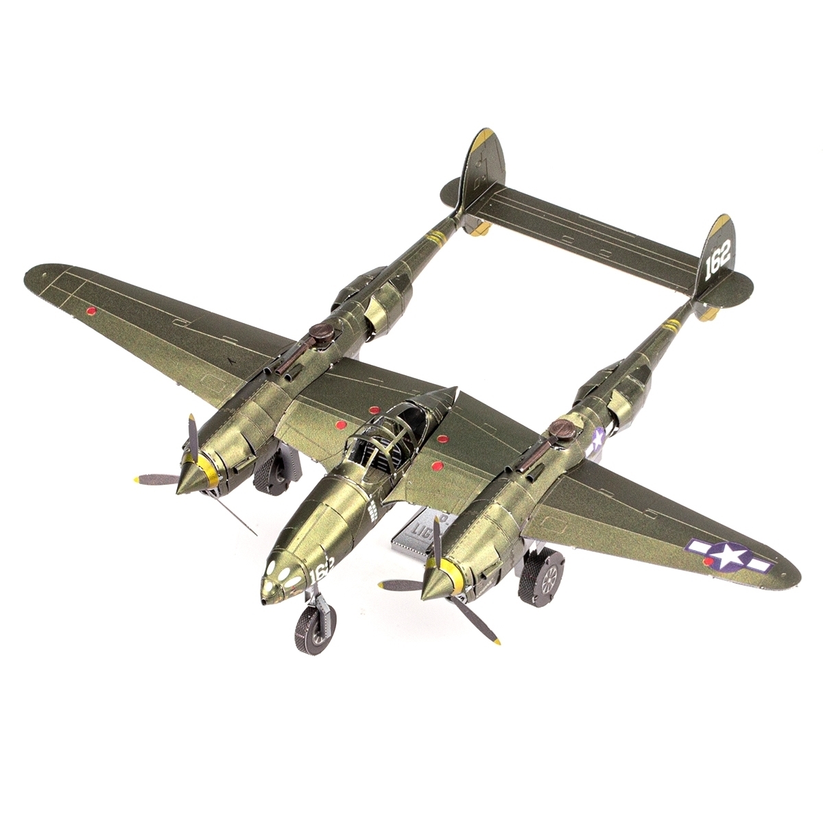 Metal Earth P-38 Lightning 3D Model Kit - Wisconsin Veterans Museum
