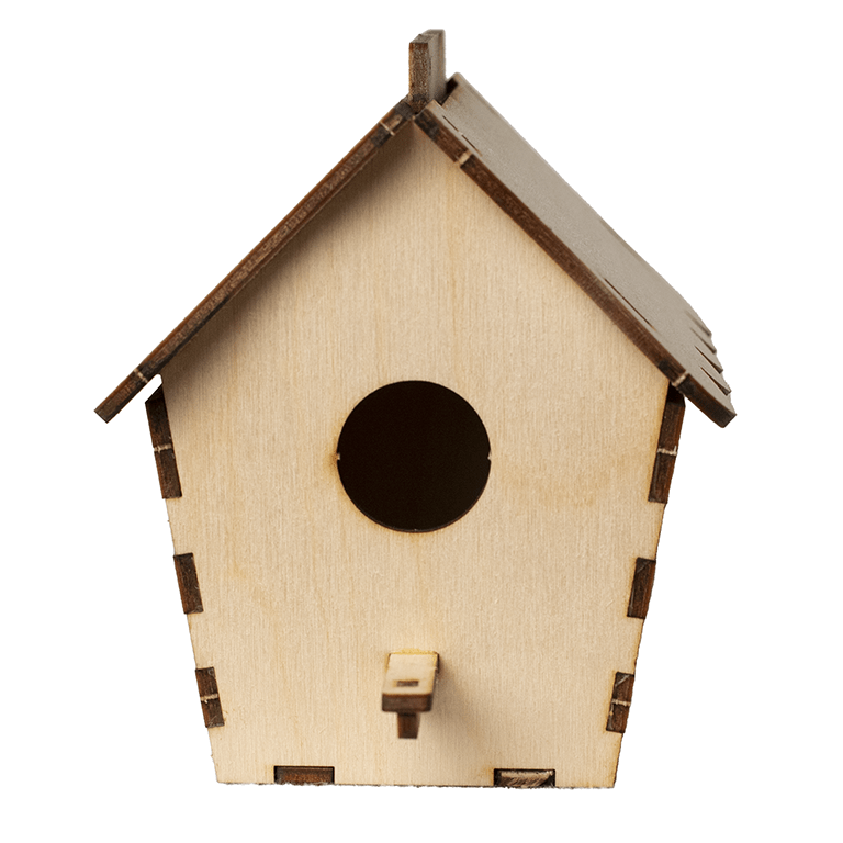 KIT HANGING BIRDHOUSE Scalloped Roof Edge SUPPLY