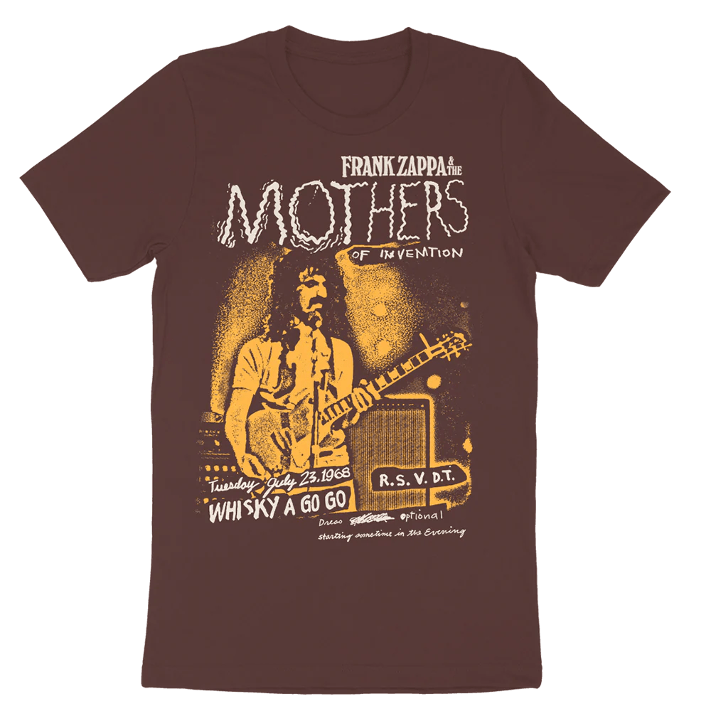 Mothers of Invention Live at the Whisky Brown TShirt Frank Zappa