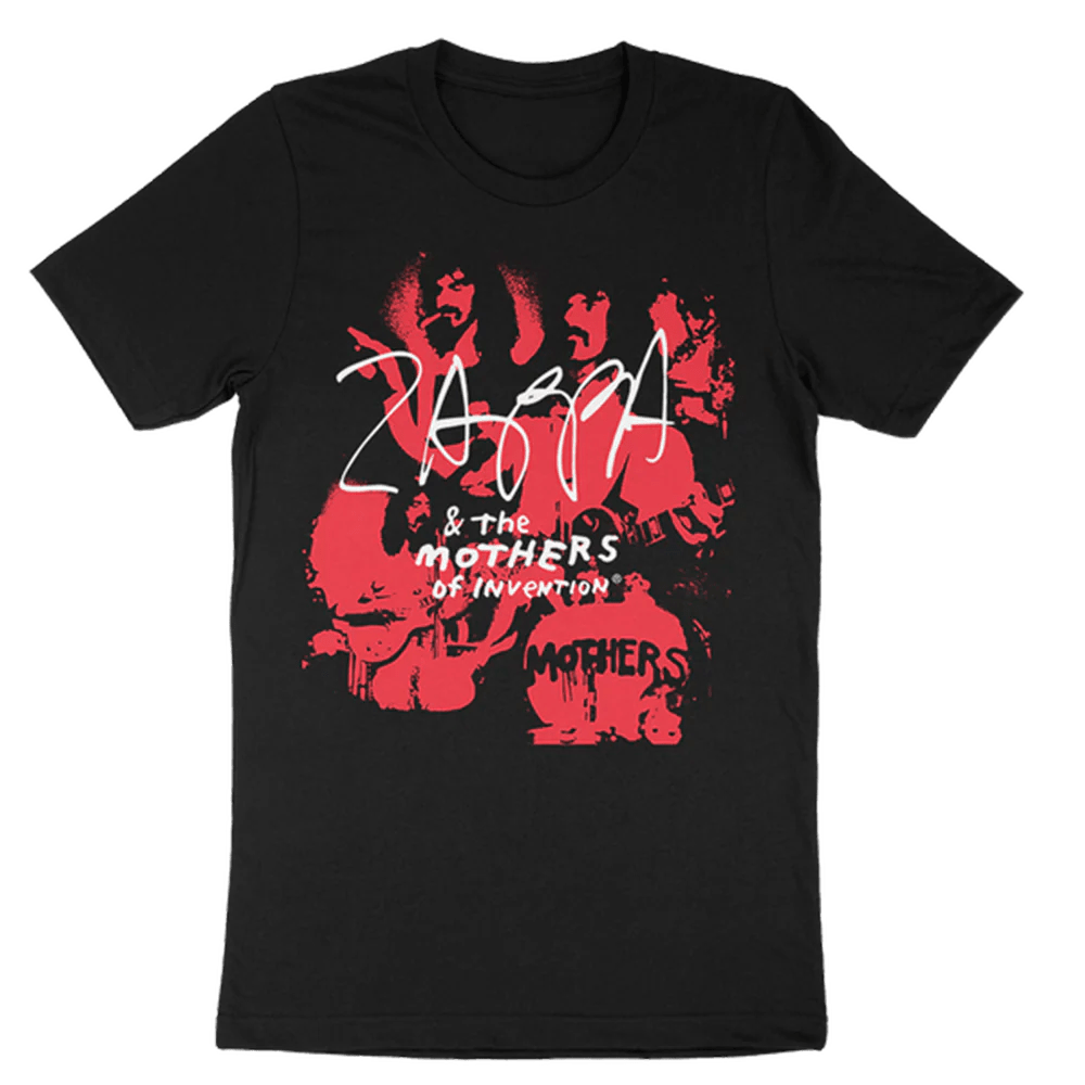 Zappa & The Mothers of Invention Red Print TShirt Frank Zappa Official Store