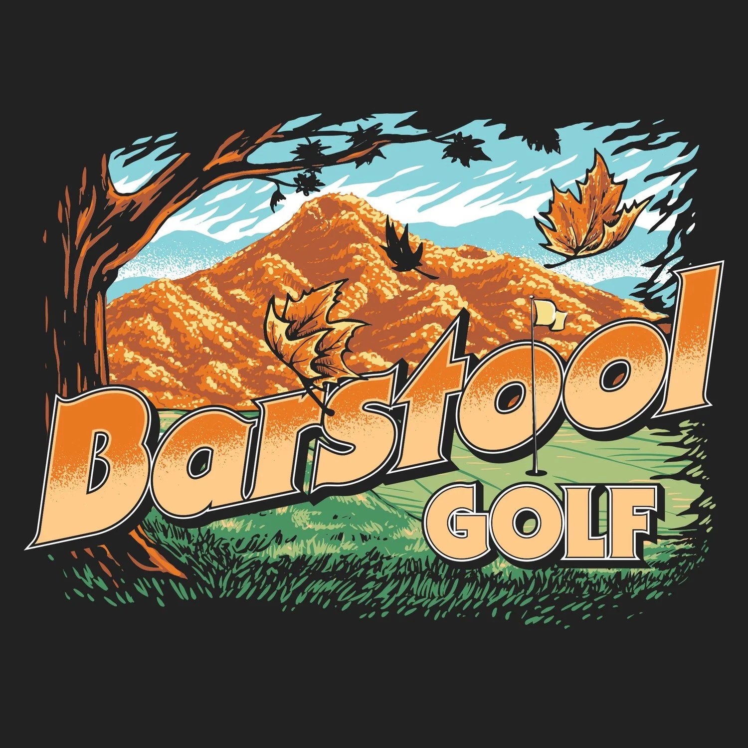 Barstool Golf Fall Long Sleeve Tee Fore Play Fan Gear & Merch