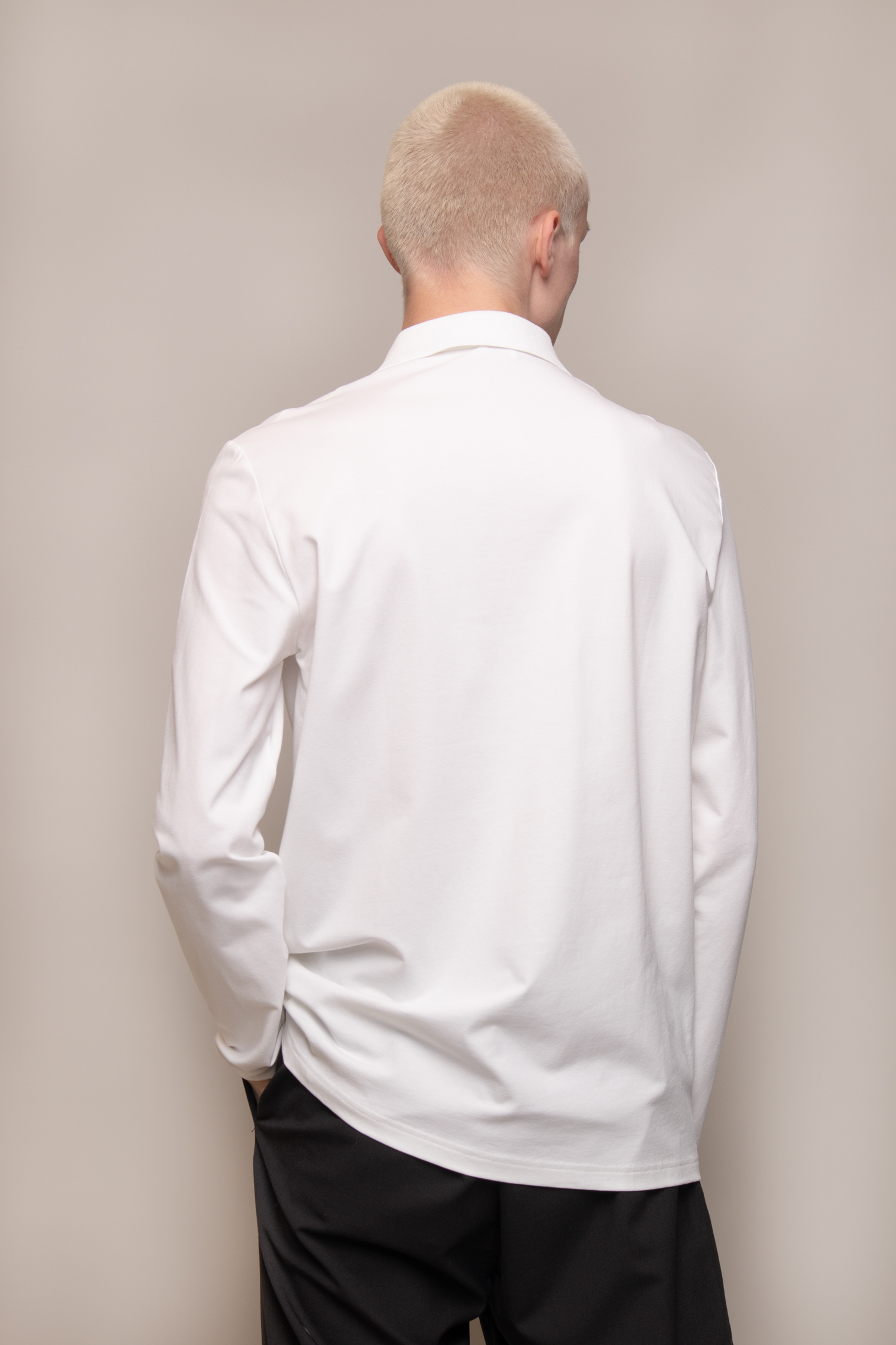 Luke Lycra Polo Shirt White Fico