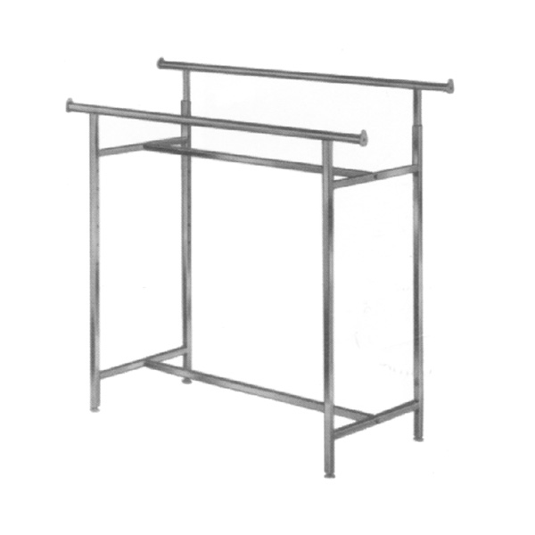 Adjustable Double Bar Racks Double Bar Garment Rack Store Fixtures
