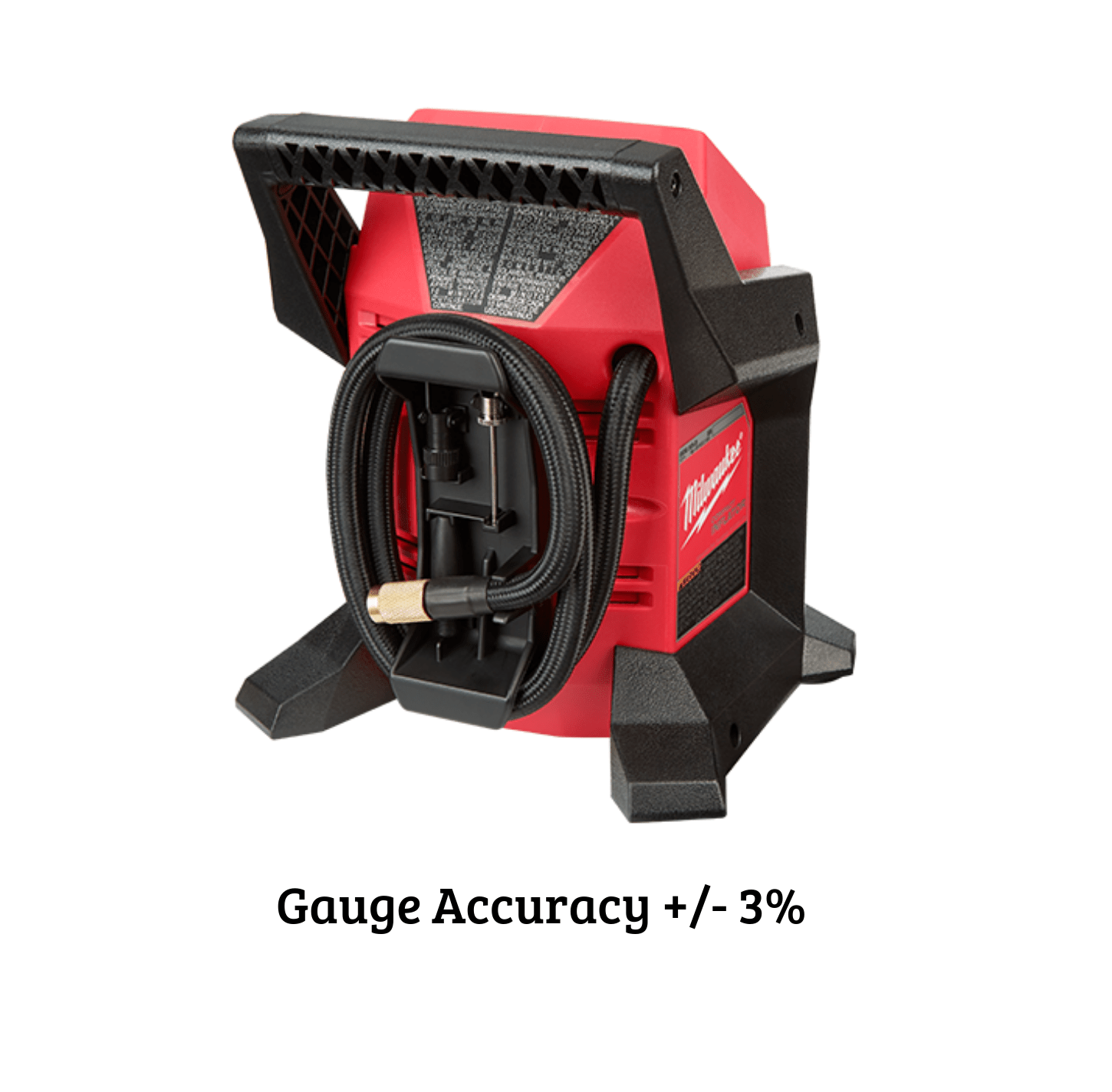 Milwaukee M12BI0 12V Liion Cordless Air Car/Truck Compressor Tyre