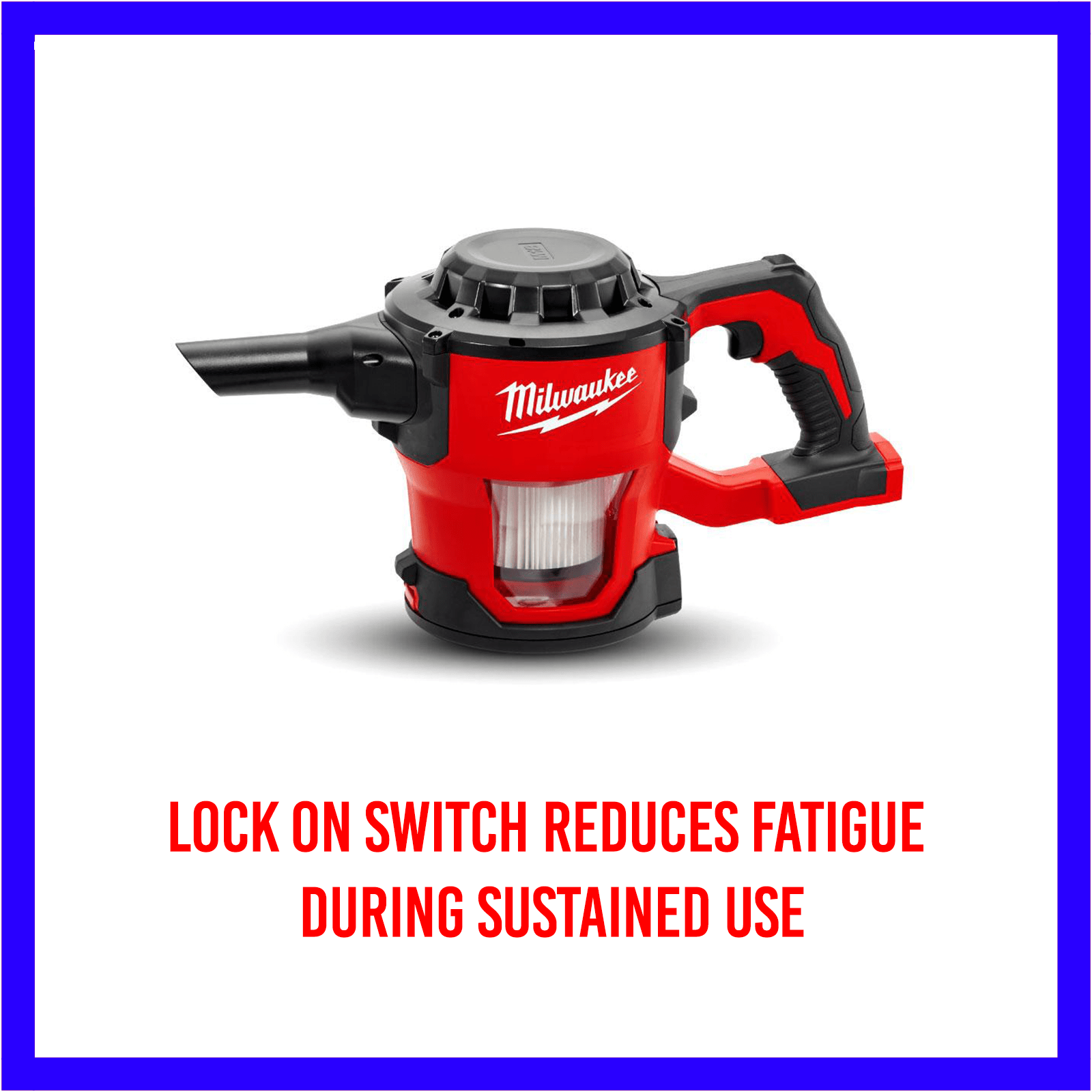 Milwaukee M18CV0 18V Liion Cordless Compact Handheld Vacuum Cleaner