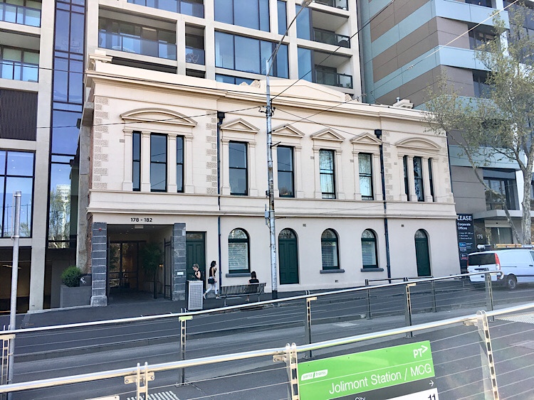 MCG Hotel / Parade Hotel, East Melbourne, almost facadism, looks bad