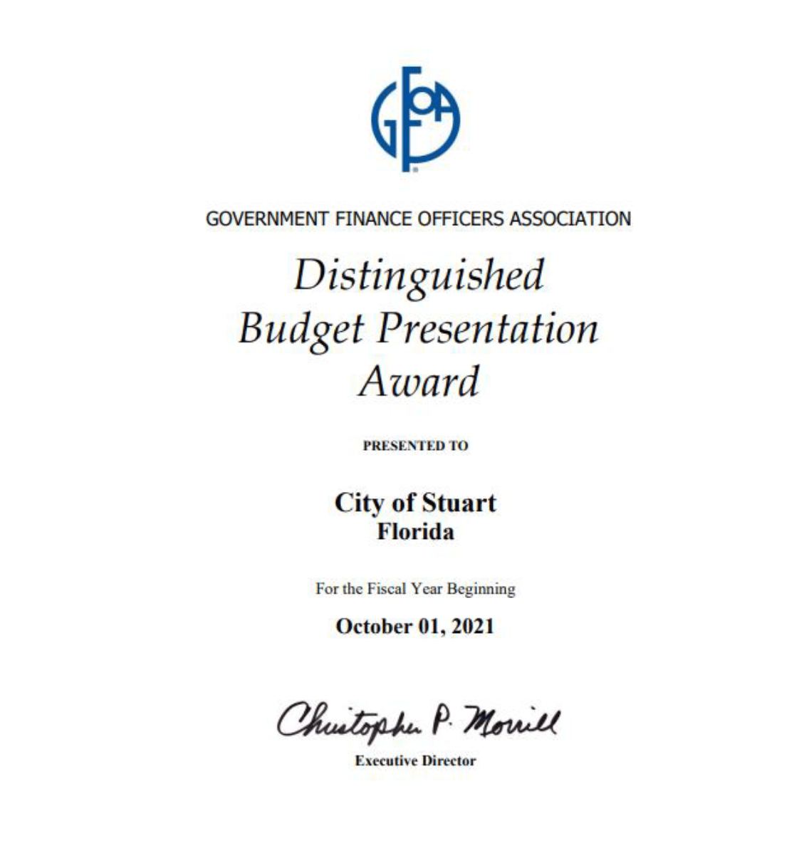 City of Stuart, Florida Fiscal Year 2023 Operating Budget