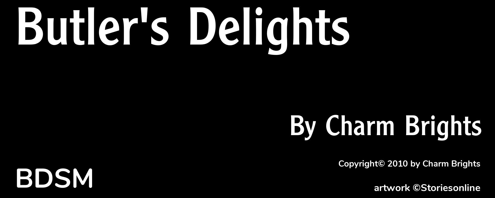 BDSM Sex Story Butler's Delights Chapter 3 Kobekistan by Charm Brights
