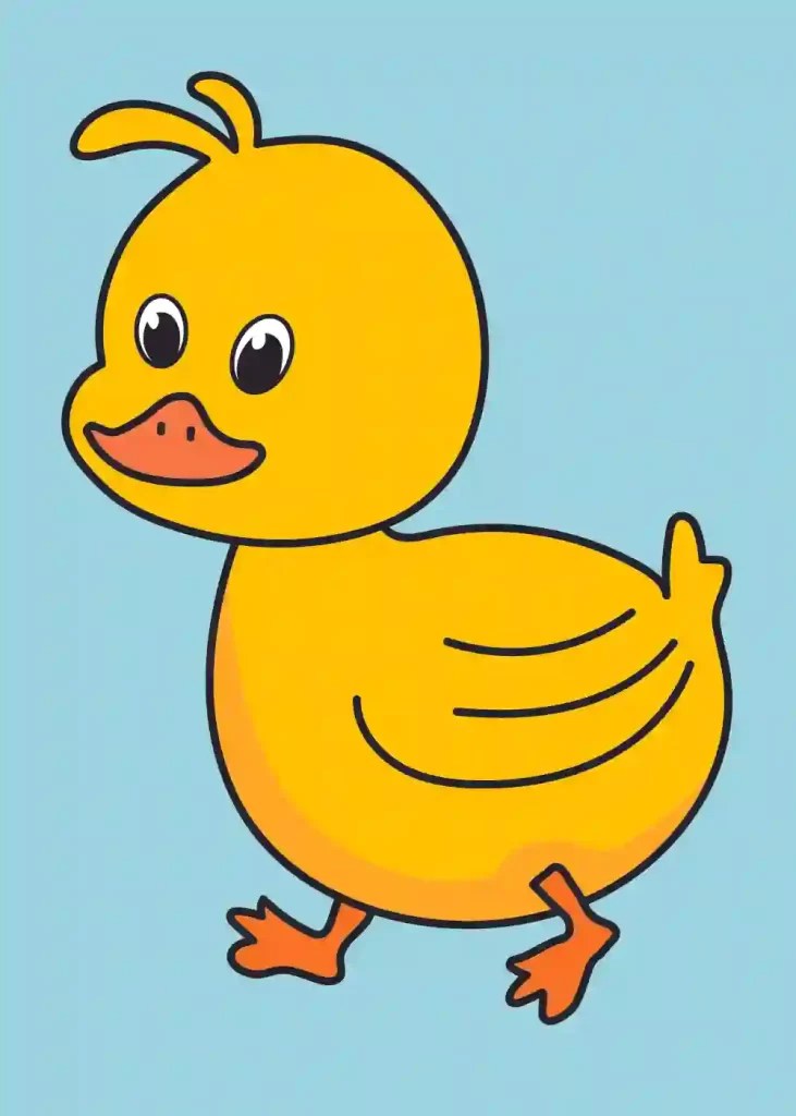 How To Draw A Baby Duck Step By Step Storiespub