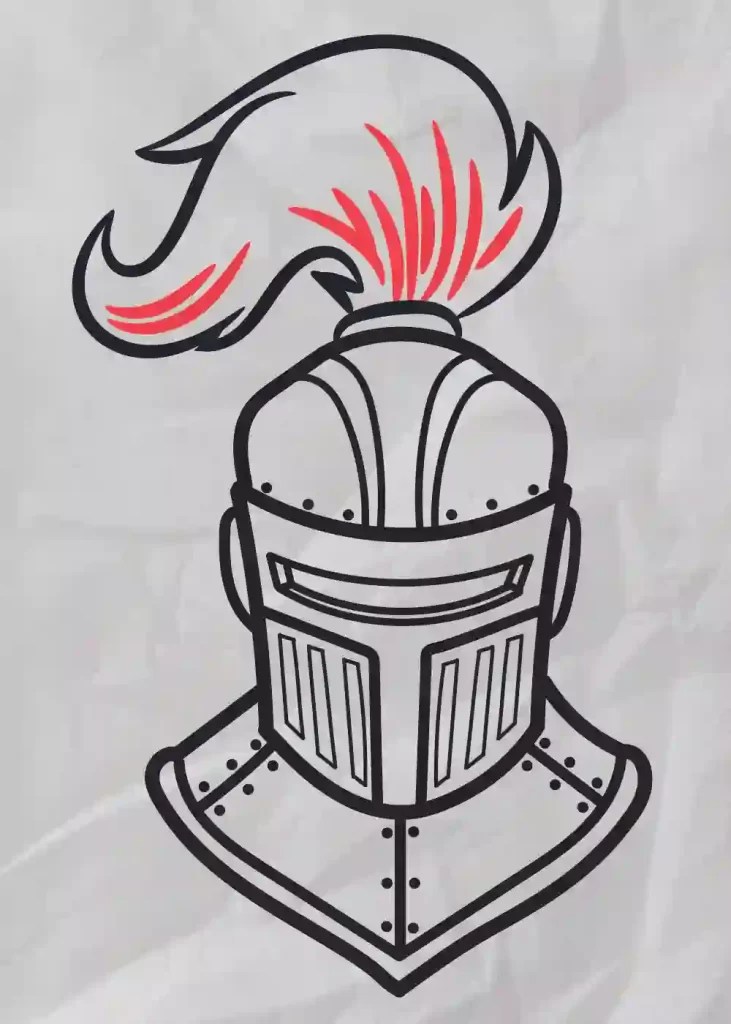 How to Draw a Knight Helmet Easy Drawing Storiespub