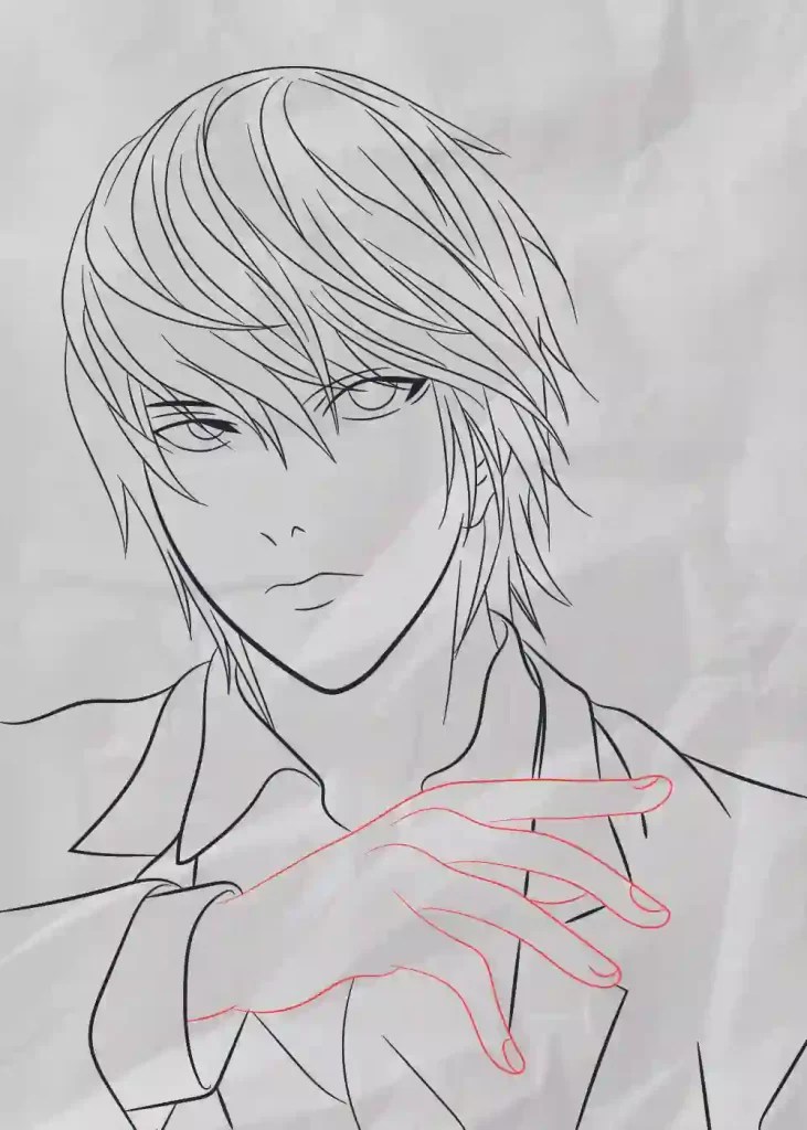 How To Draw Yagami Light Step By Step Storiespub