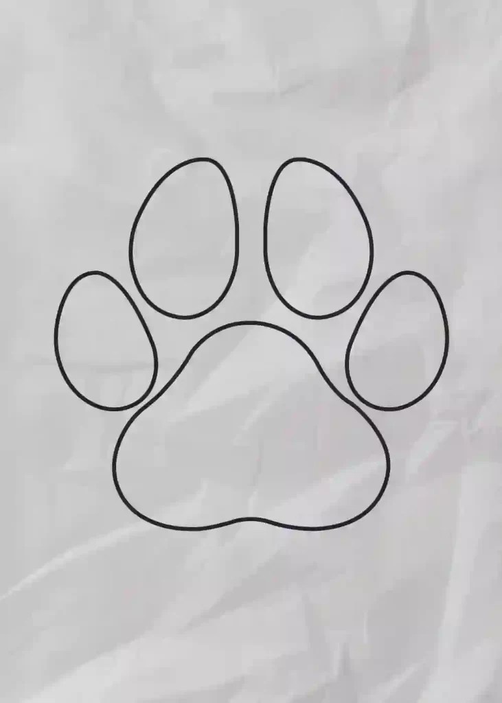 How to Draw a Dog Paw Print Step by Step Storiespub