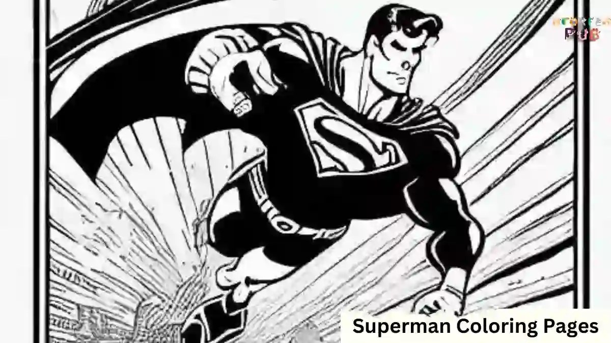 Superman Coloring Pages For Kids Storiespub