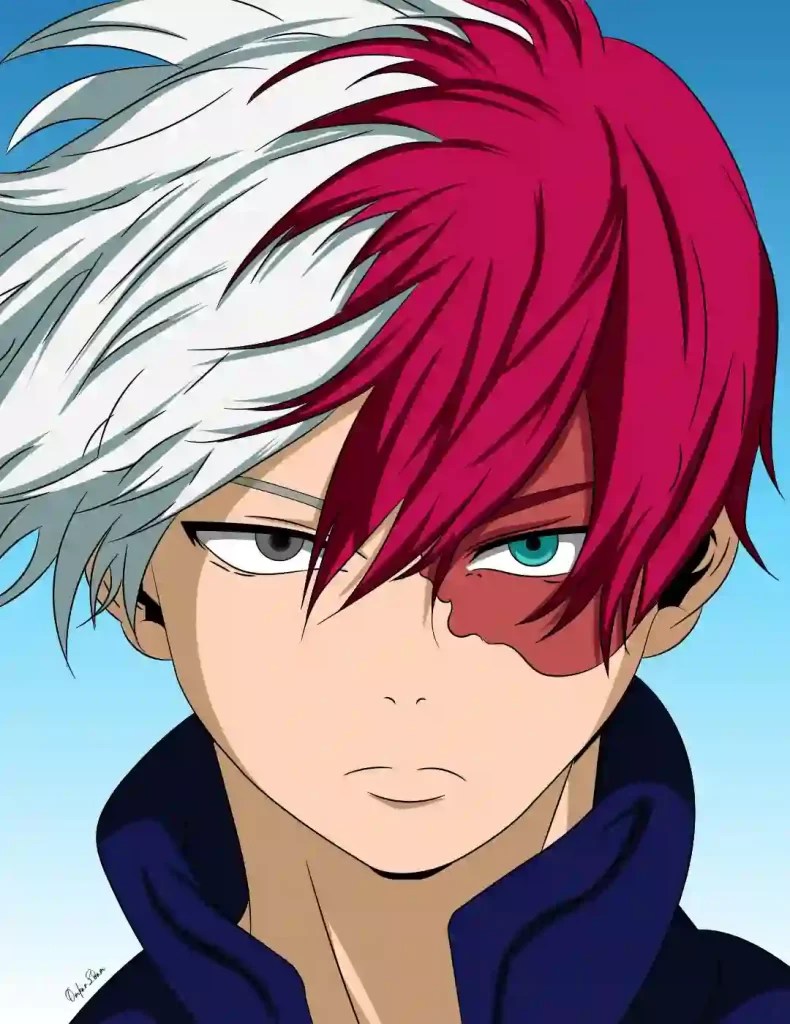 How to Draw Shoto Todoroki Step by Step Storiespub
