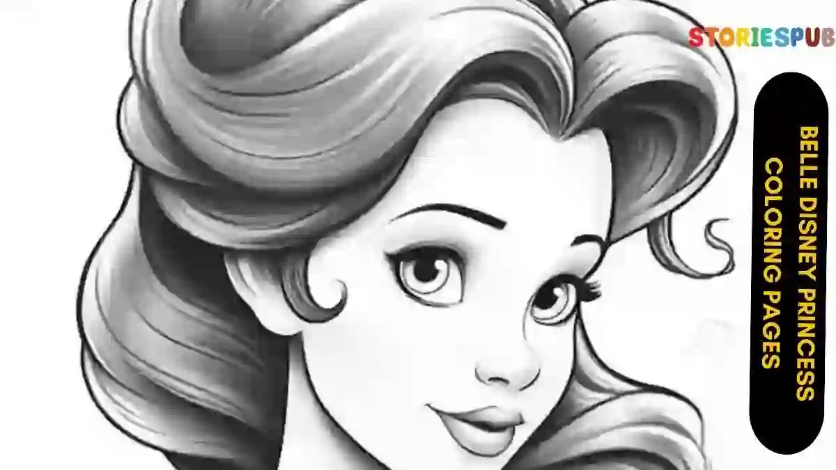 Belle Disney Princess Coloring Pages For Kids Storiespub