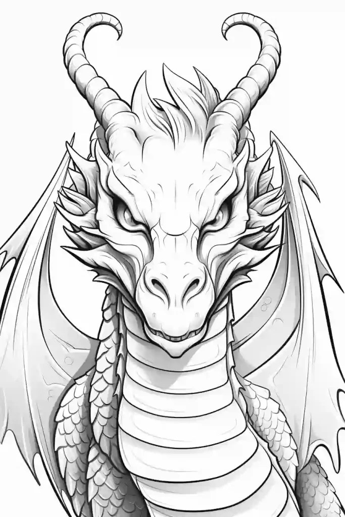 20 Free Printable Dragon Coloring Pages For Kids & Adults Storiespub