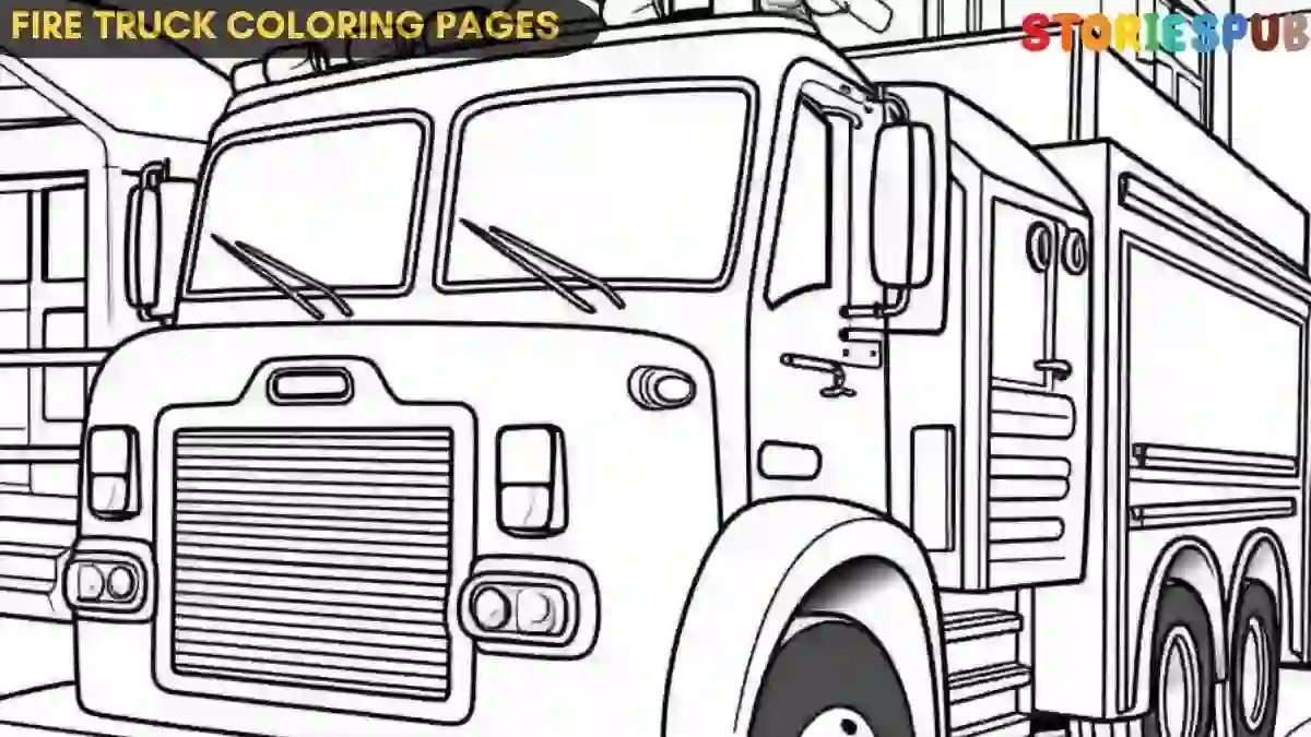 Free Printable Fire Truck Coloring Pages For Kids & Adults Storiespub