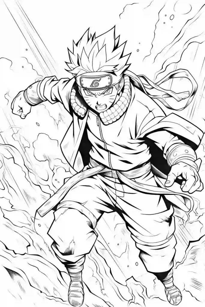 Naruto Coloring Pages For Kids & Adults Storiespub