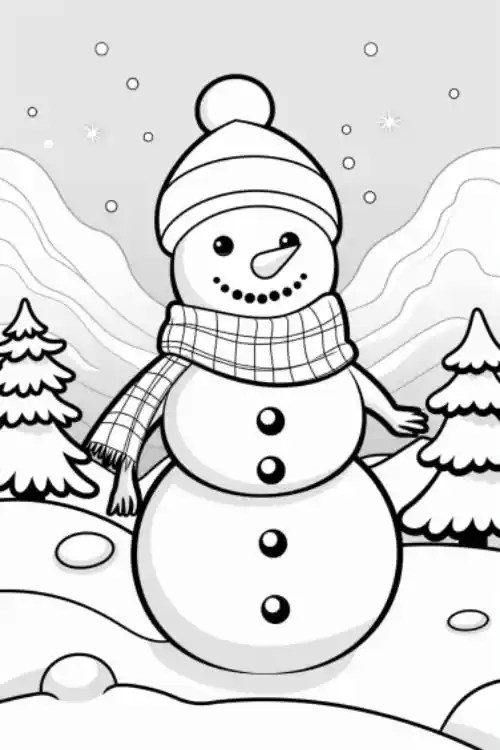 Free Snowman Coloring Pages for Kids & Adults Storiespub