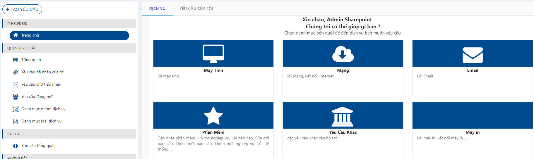 ITHelpdesk Quản lý Yêu cầu dịch vụ IT Storm12