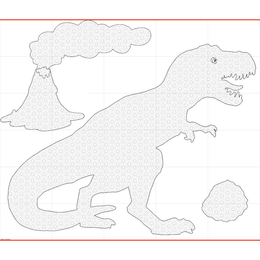 T Rex Dinosaurs Coloring Pages