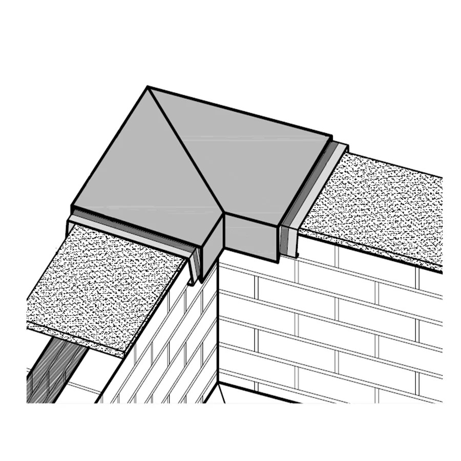 Corners Capping (Up to 300mm Wall Width) Stormguard Aluminium