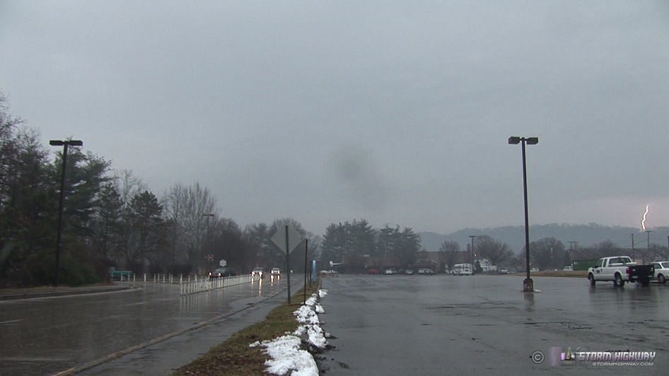 storm highway photo Lightning in St. Albans, WV January 10, 2009