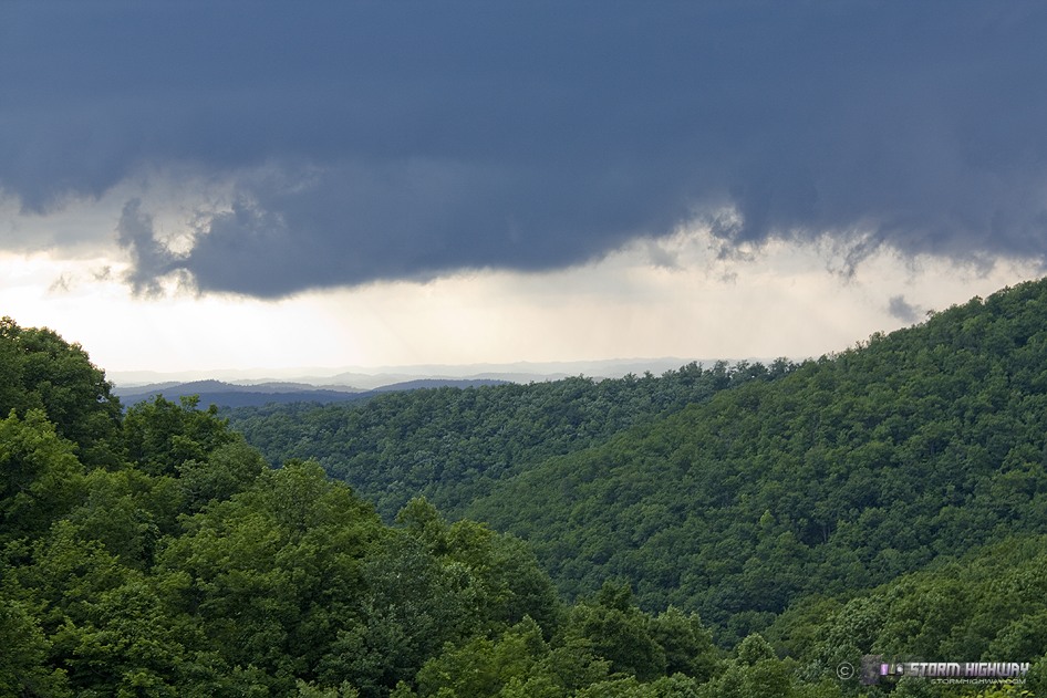 storm highway photo Supercell near Birch River, WV June 17, 2009