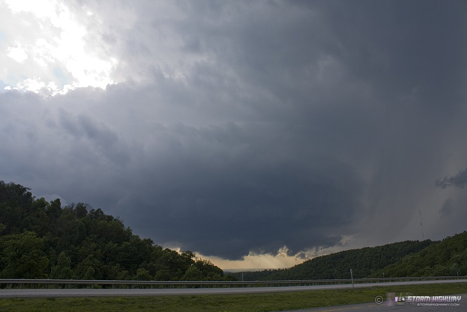 storm highway photo Supercell near Birch River, WV June 17, 2009