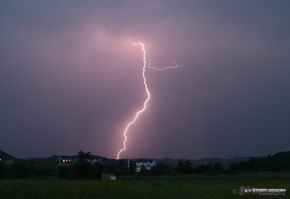 storm highway photo Lightning over Fairmont, WV June 2, 2009