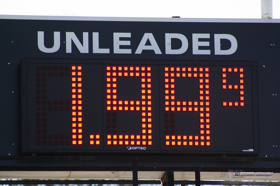 storm highway photo Gas prices, Charleston, WV November 23, 2008