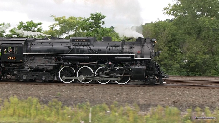 NKP steam locomotive 765 in Pittsburgh - August 11-13