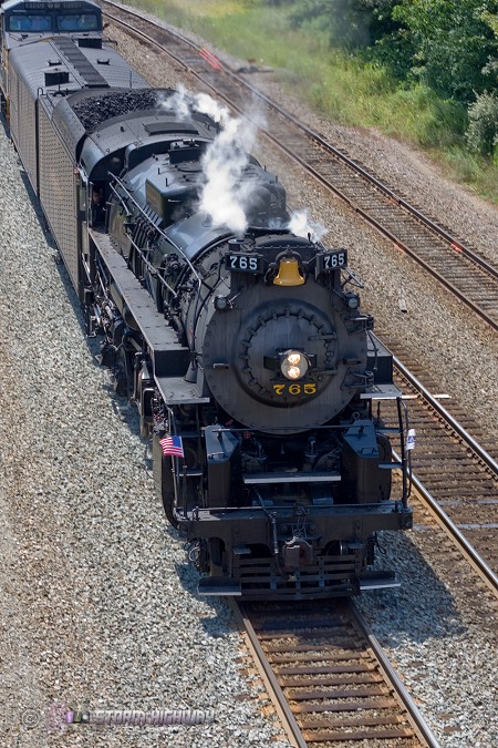 NKP steam locomotive 765 in Pittsburgh - August 11-13