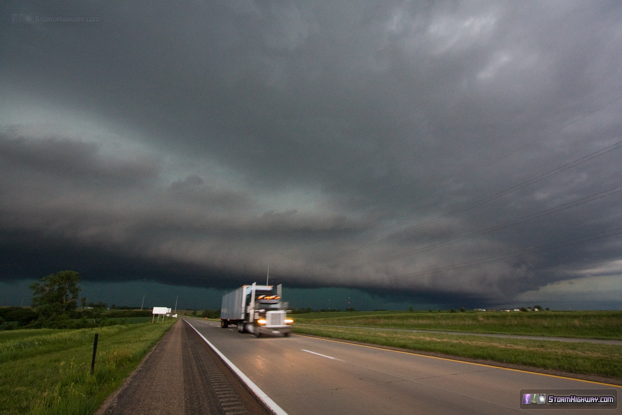 Supercell near Unadilla, Nebraska June 3, 2014 Storm Highway