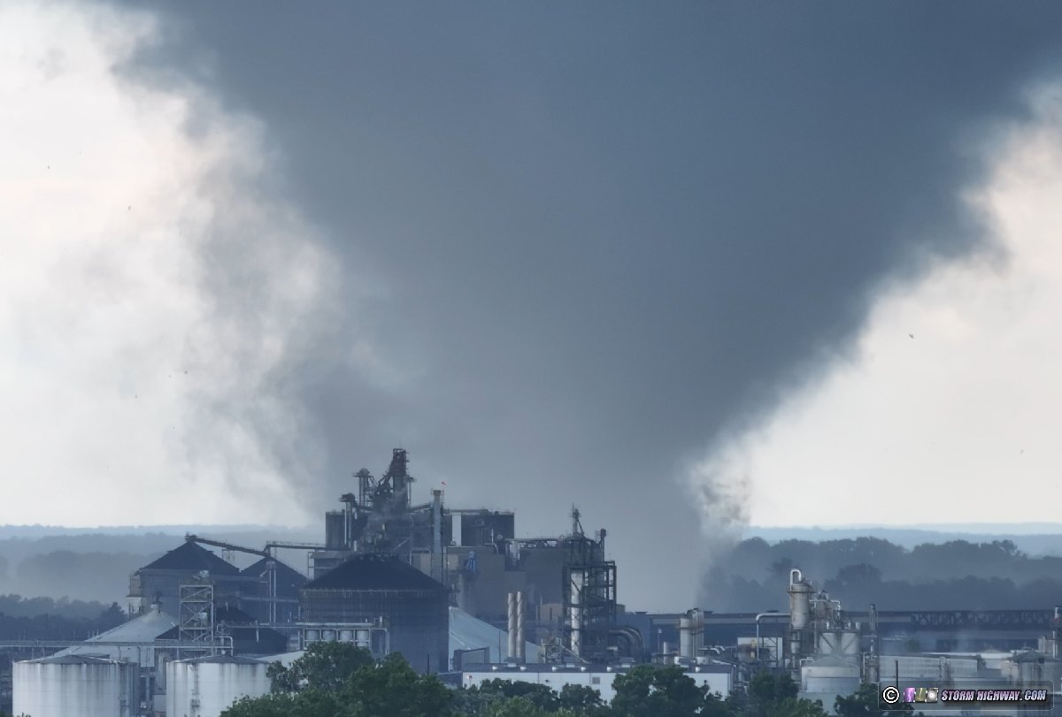 EF3 Tornado in Mount Vernon, Indiana from drone Storms and Weather