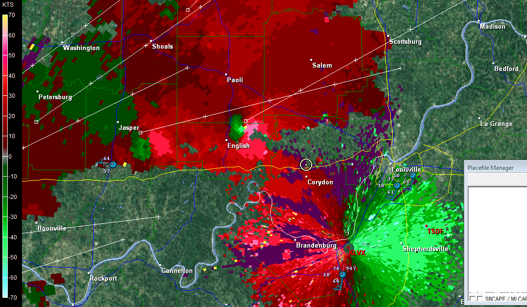 Intercepting the March 2, 2012, PalmyraHenryvilleMarysville, Indiana