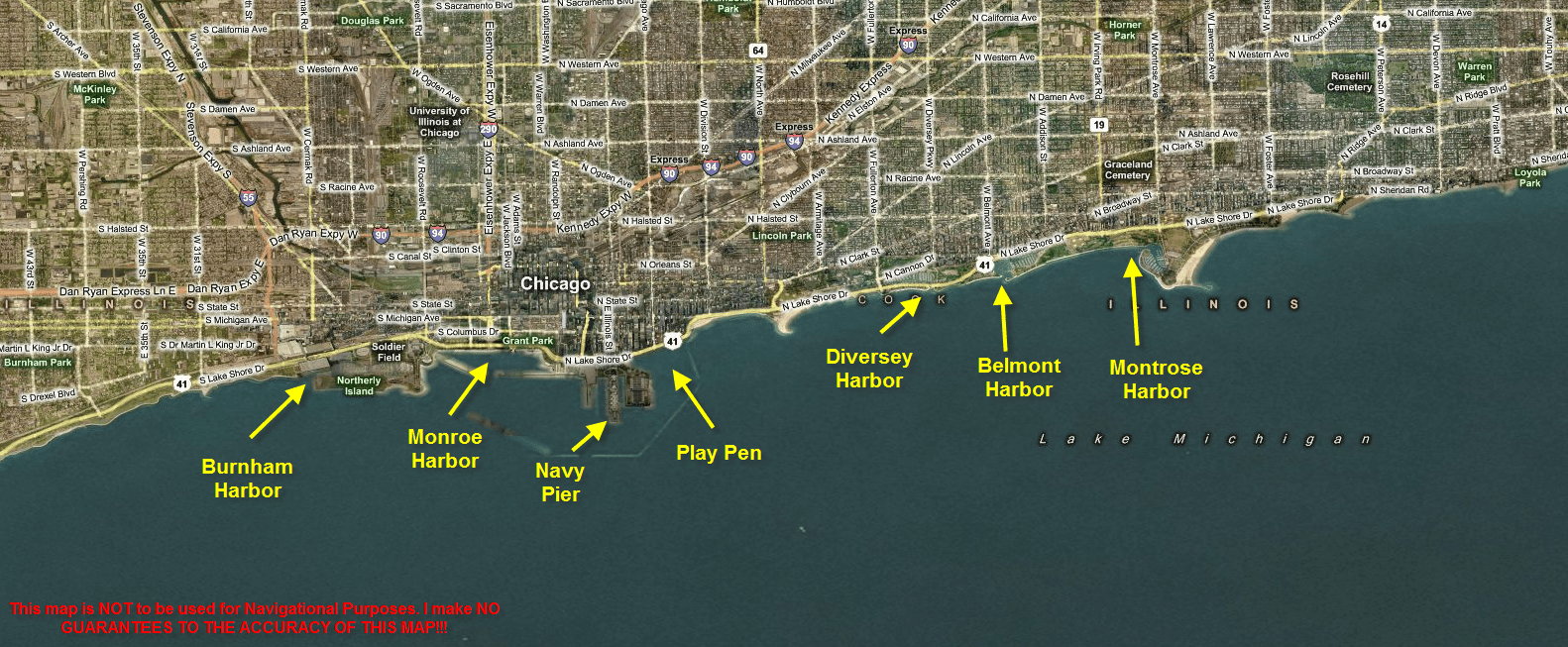 Chicago Harbors Aerial Photos