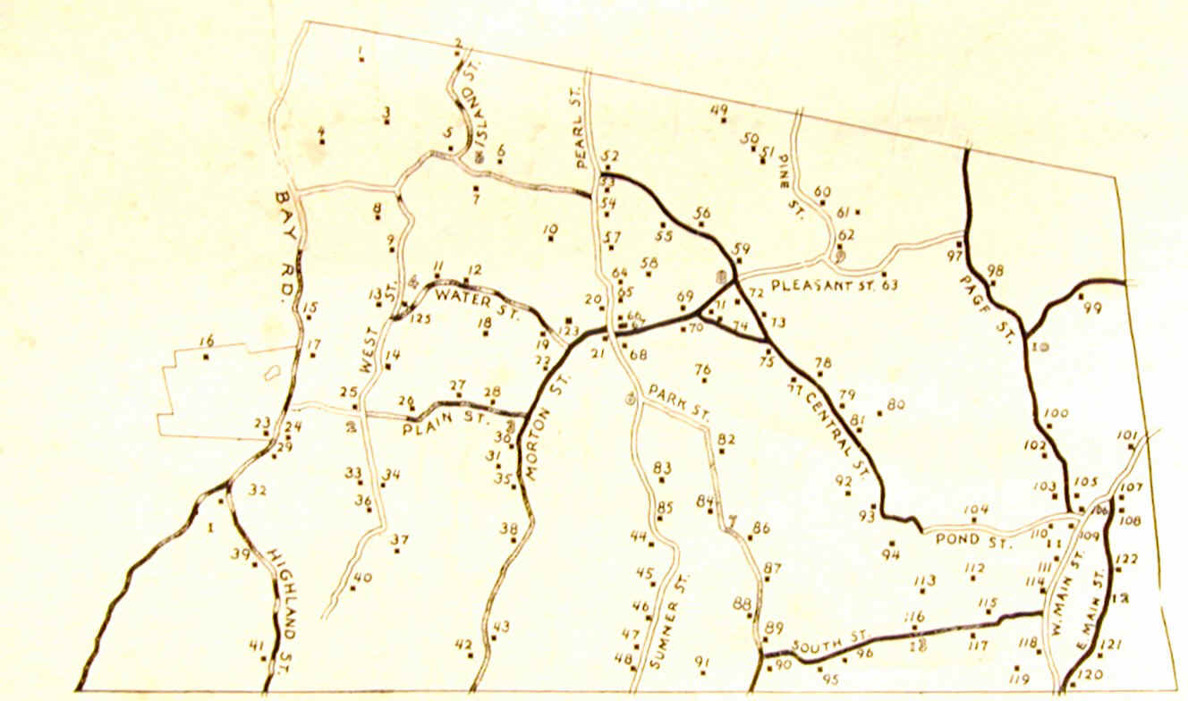 An Old Map of Stoughton in 1775