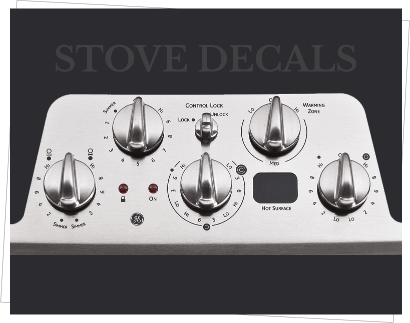GE Stove Decals 1 Trusted Replacement Stove Decals in USA