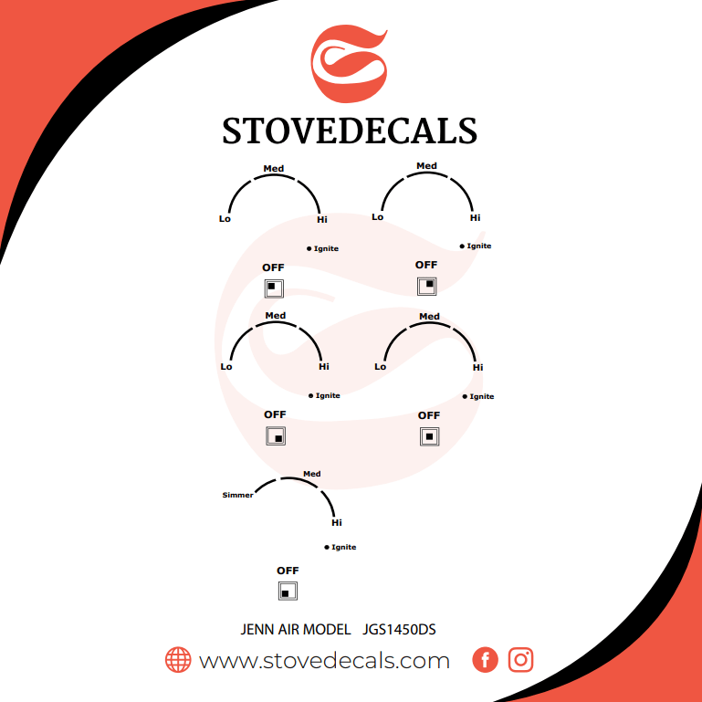 JennAir Stove Decals USA's 1 Trusted Replacement Decals