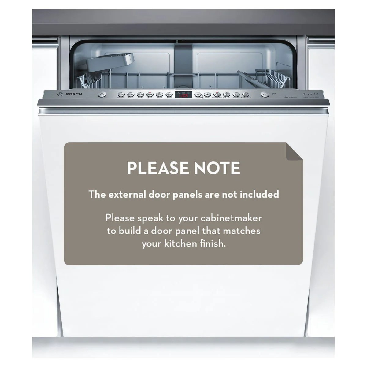 Bosch SMV66JX01A Serie 6 FullyIntegrated Dishwasher Stove Doctor