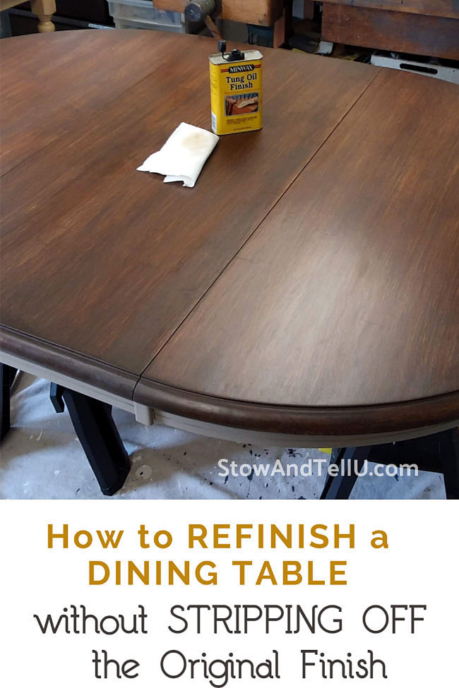 How to Refinish a Dining Table without Stripping the Original Coat