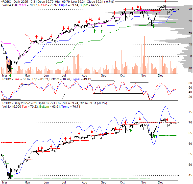 ROBO Robo Global Robotics and Automation Index ETF Stock Quote