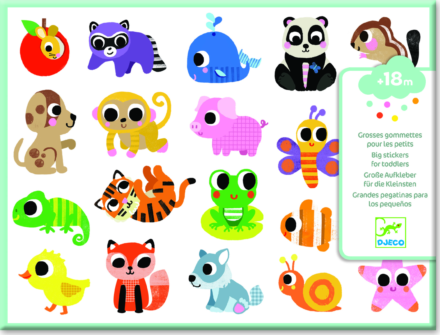 Pg Stickers Baby Animals Kiddlestix Toys