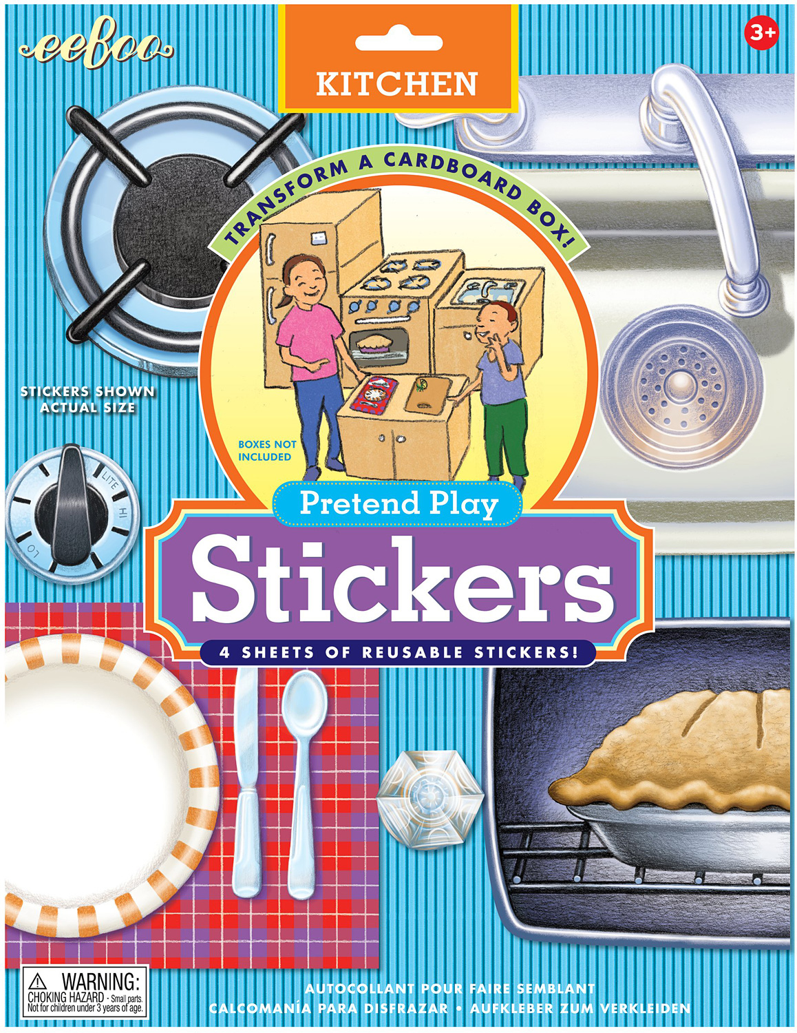Kitchen Pretend Play Stickers Kool & Child