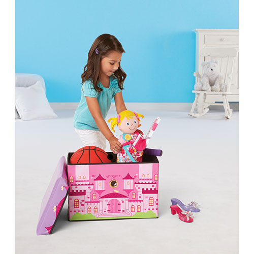 Princess Castle Toy Box Over the Rainbow