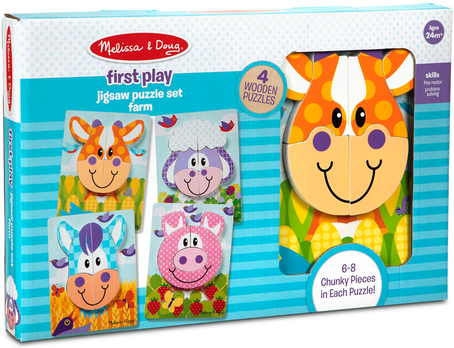 First Play Jigsaw Puzzle Set Farm Melissa & Doug Bens